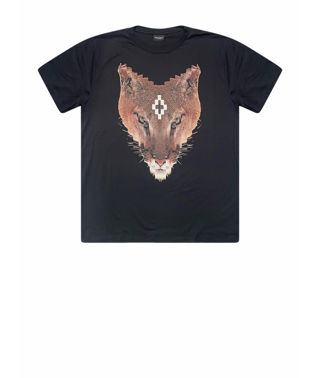 MARCELO BURLON Черная хлопковая футболка, фото 1