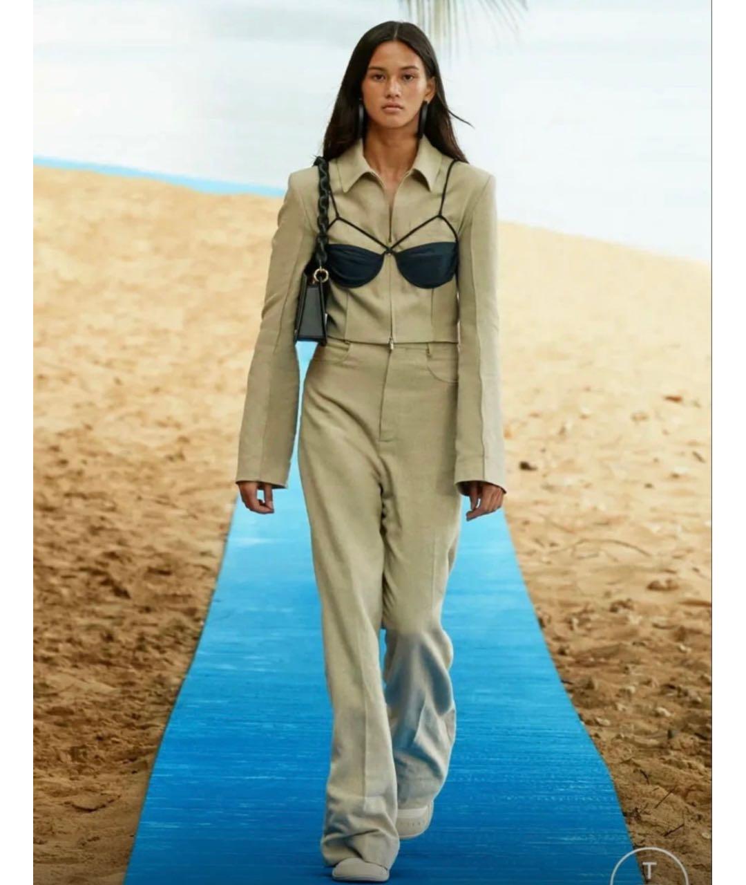 JACQUEMUS Бежевый костюм с брюками, фото 9