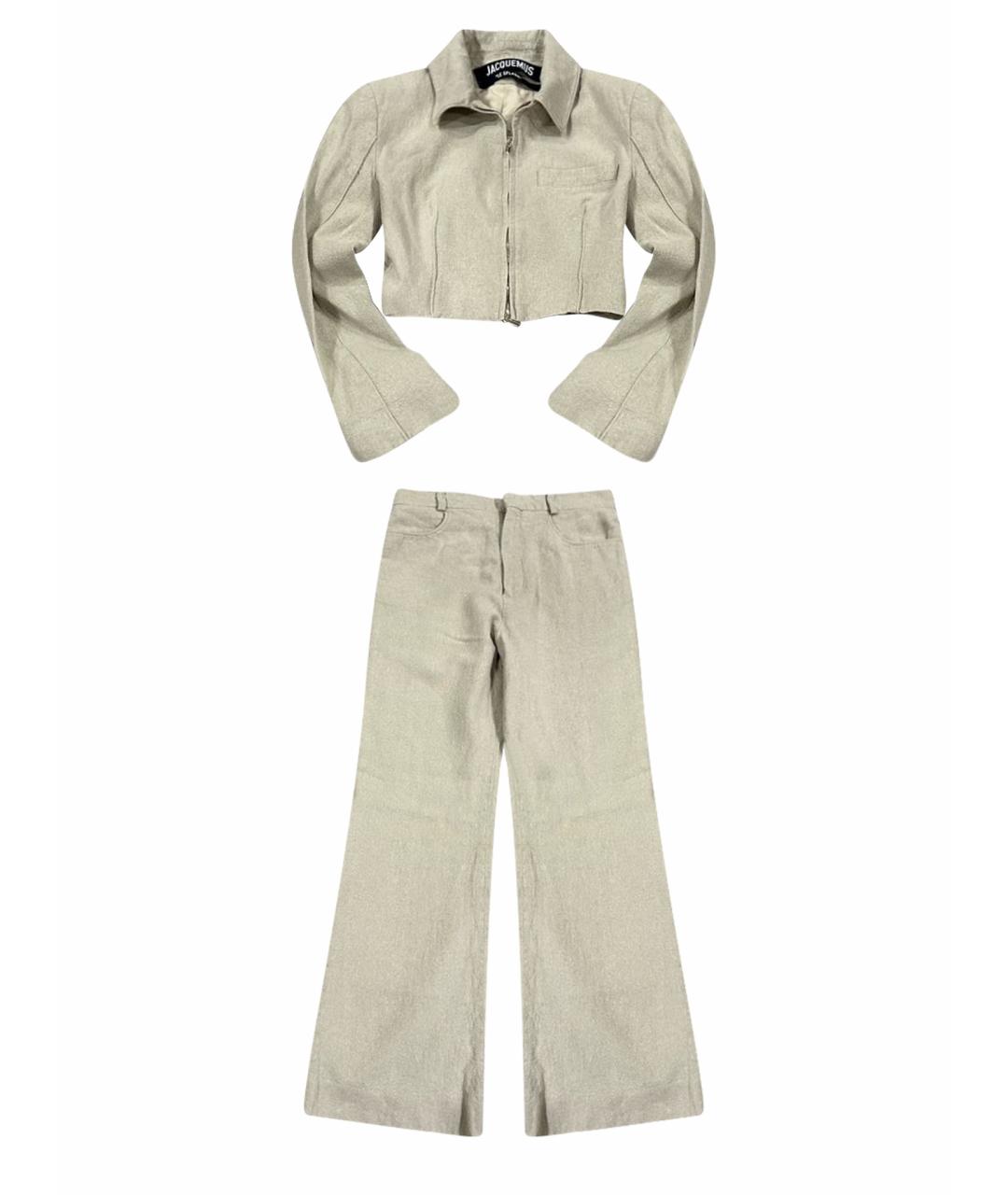 JACQUEMUS Бежевый костюм с брюками, фото 1