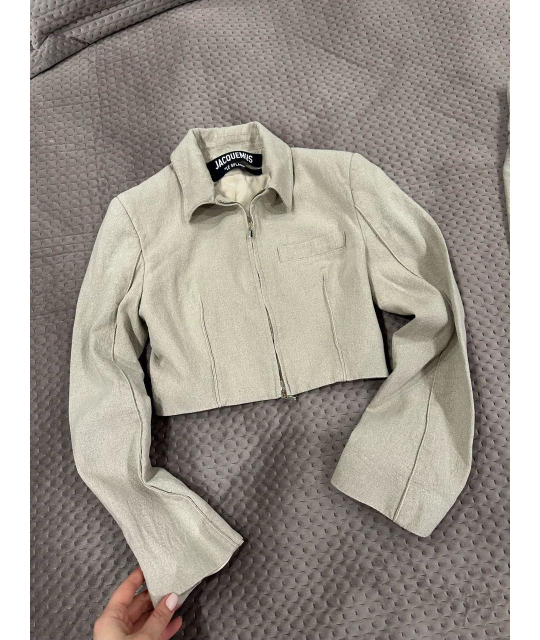 JACQUEMUS Бежевый костюм с брюками, фото 3