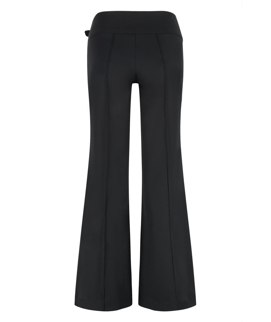 VERSACE JEANS COUTURE Черные вискозные прямые брюки, фото 2