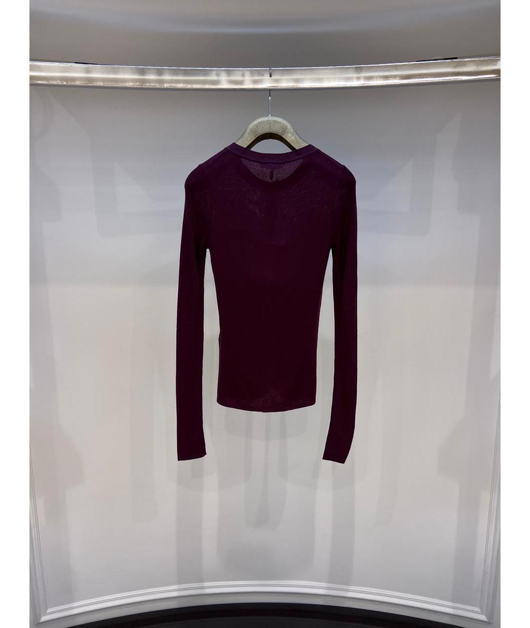 CHLOE Бордовый шерстяной джемпер / свитер, фото 3