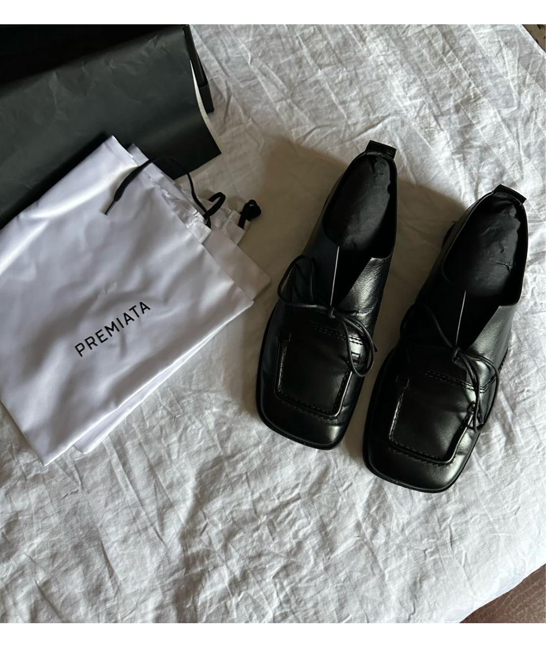 PREMIATA Черные кожаные лоферы, фото 2