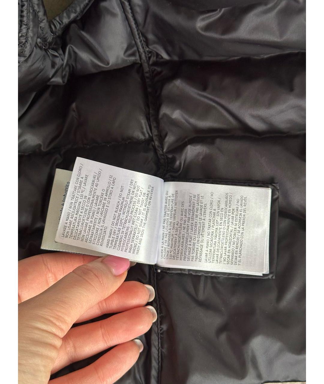 MONCLER Черный жилет, фото 5