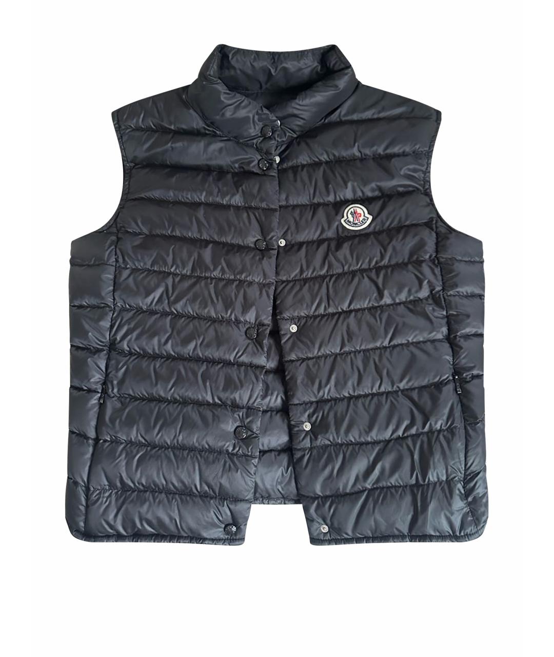 MONCLER Черный жилет, фото 1