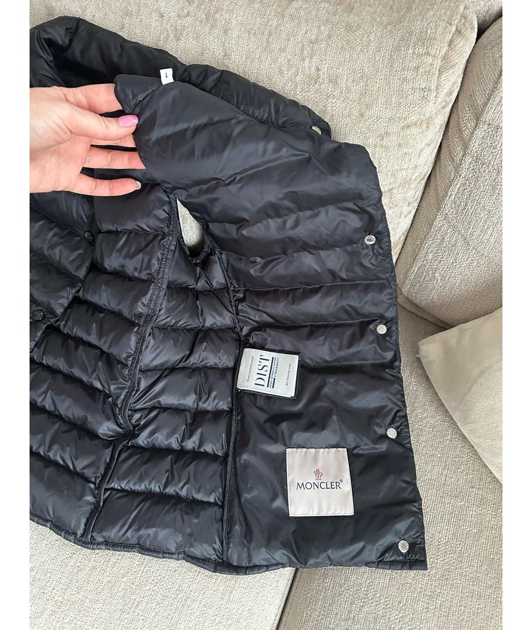 MONCLER Черный жилет, фото 3