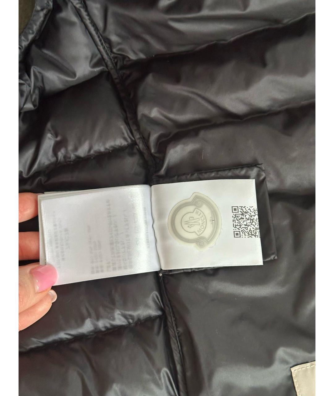 MONCLER Черный жилет, фото 6