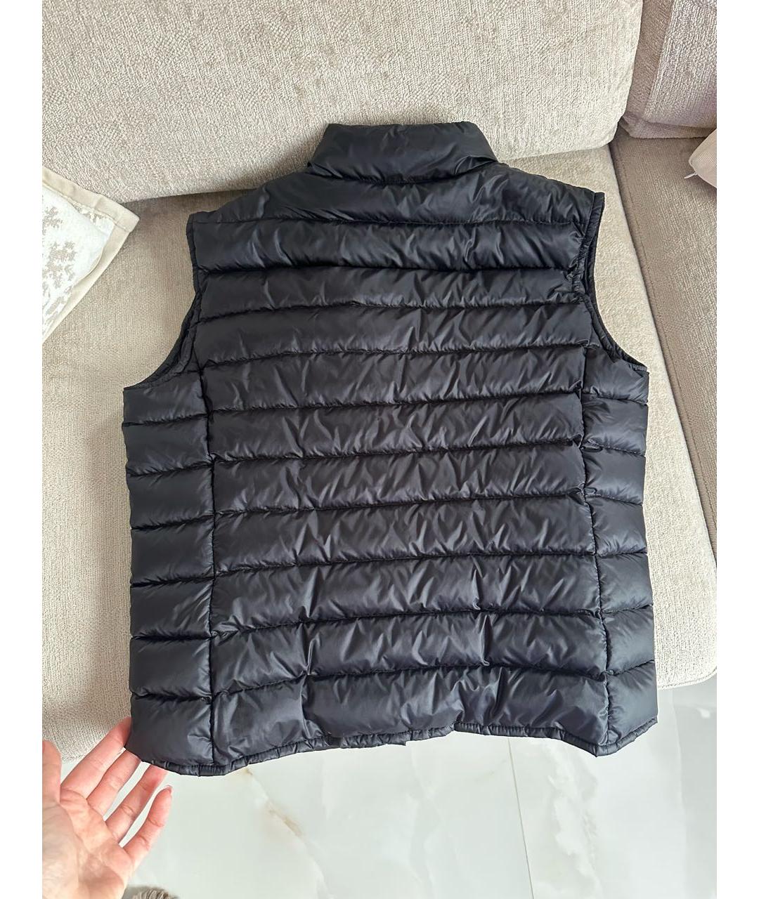 MONCLER Черный жилет, фото 7