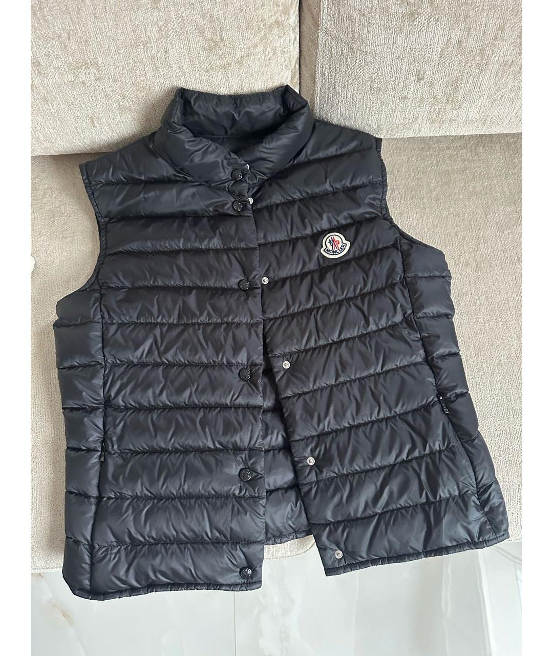 MONCLER Черный жилет, фото 8