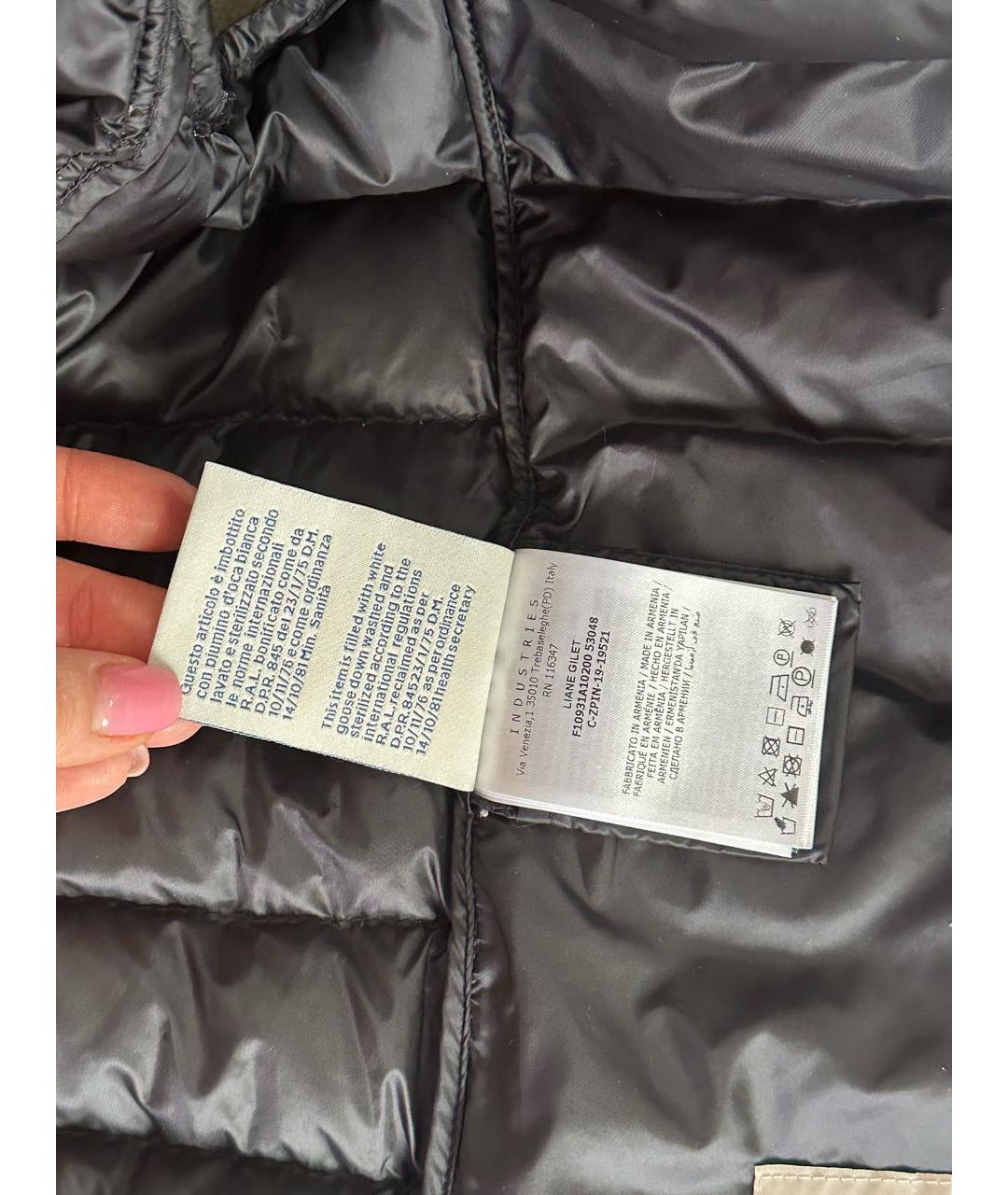 MONCLER Черный жилет, фото 4