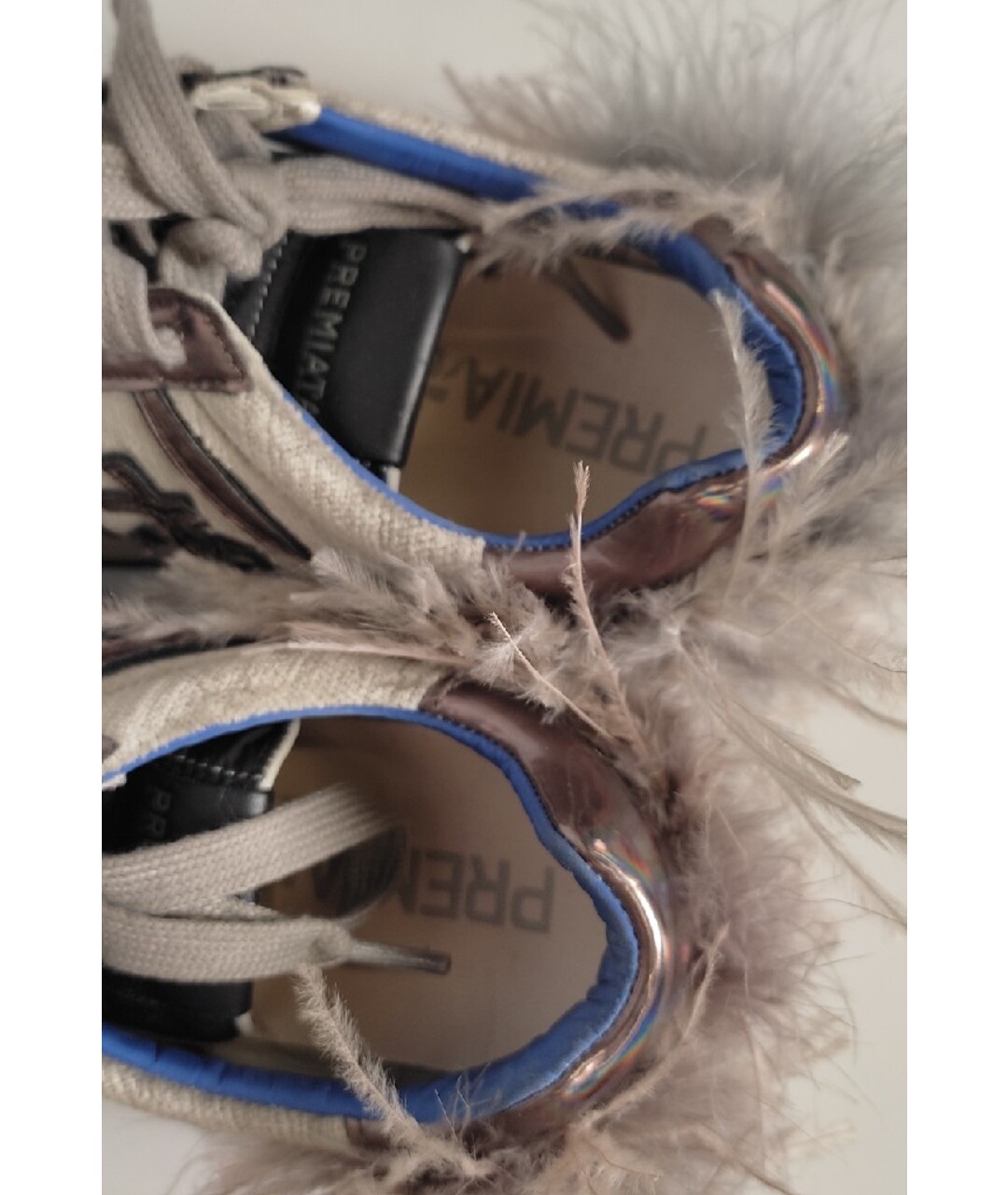 PREMIATA Серые текстильные кроссовки, фото 9