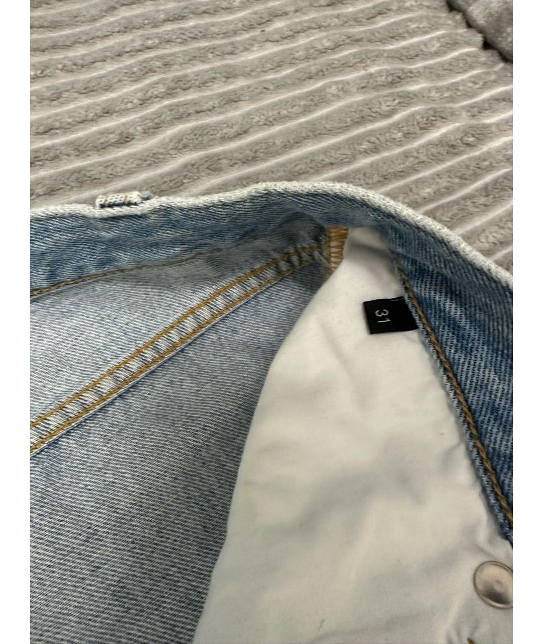 VALENTINO Голубые хлопковые джинсы скинни, фото 7