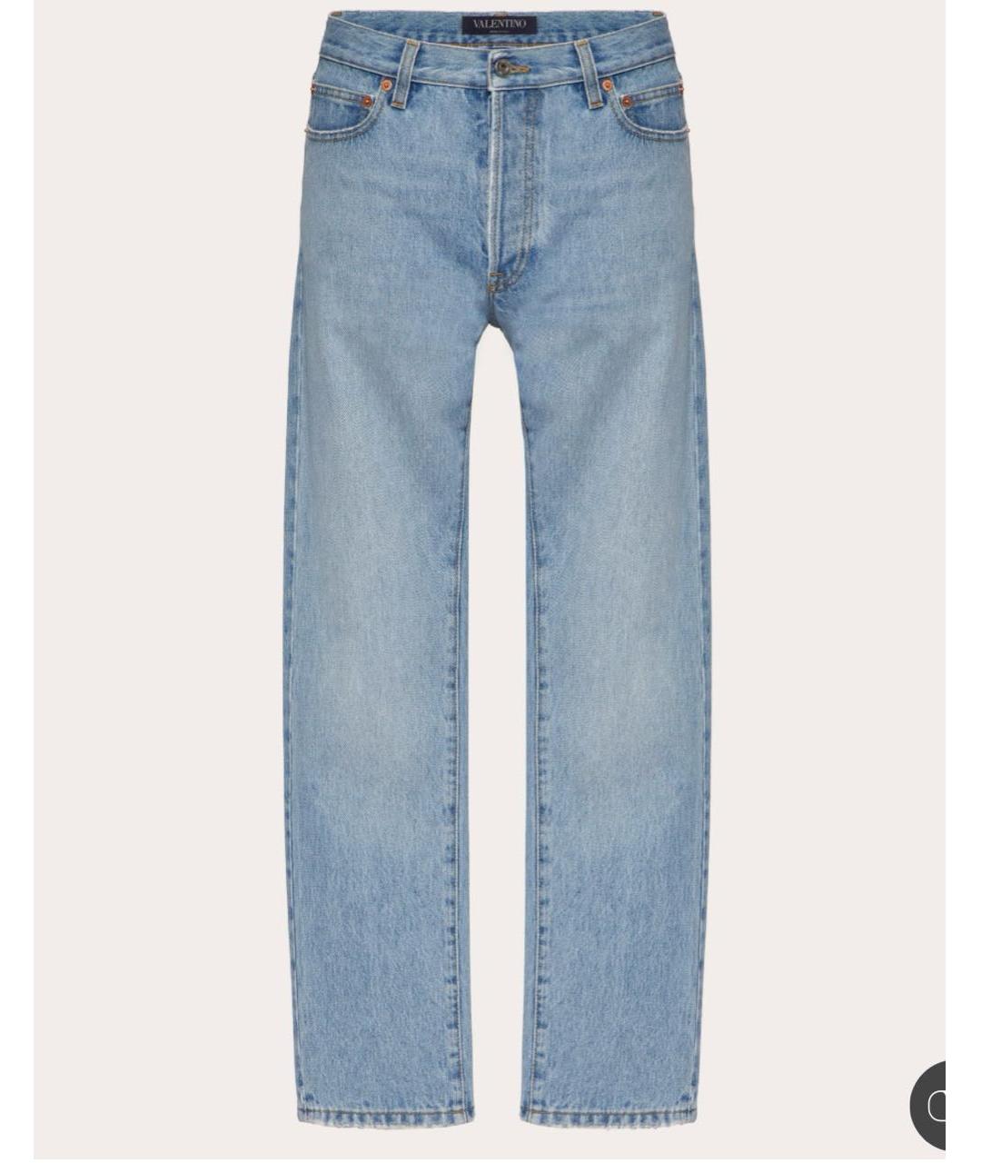 VALENTINO Голубые хлопковые джинсы скинни, фото 9