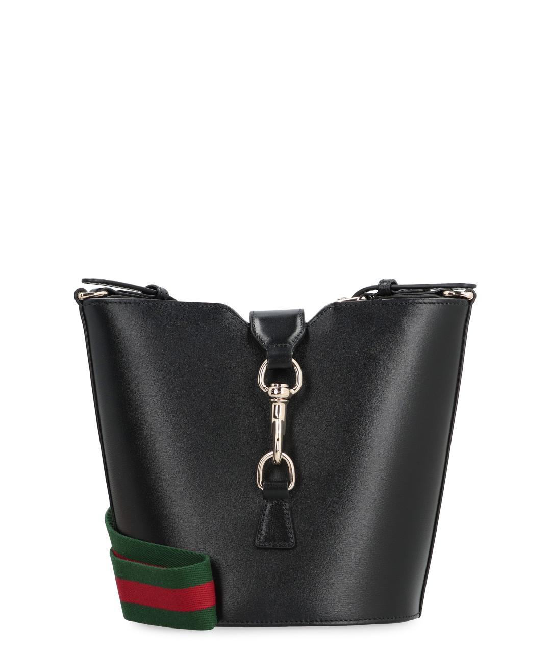 GUCCI Черная кожаная сумка через плечо, фото 1