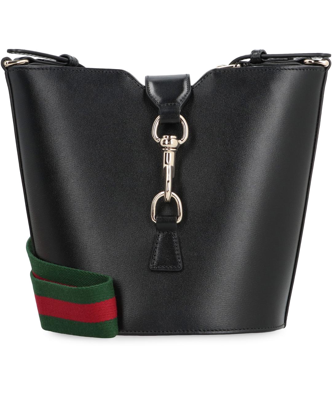 GUCCI Черная кожаная сумка через плечо, фото 2
