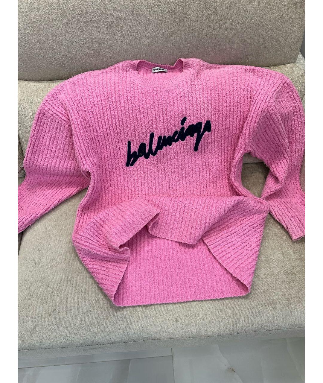 BALENCIAGA Розовый джемпер / свитер, фото 4