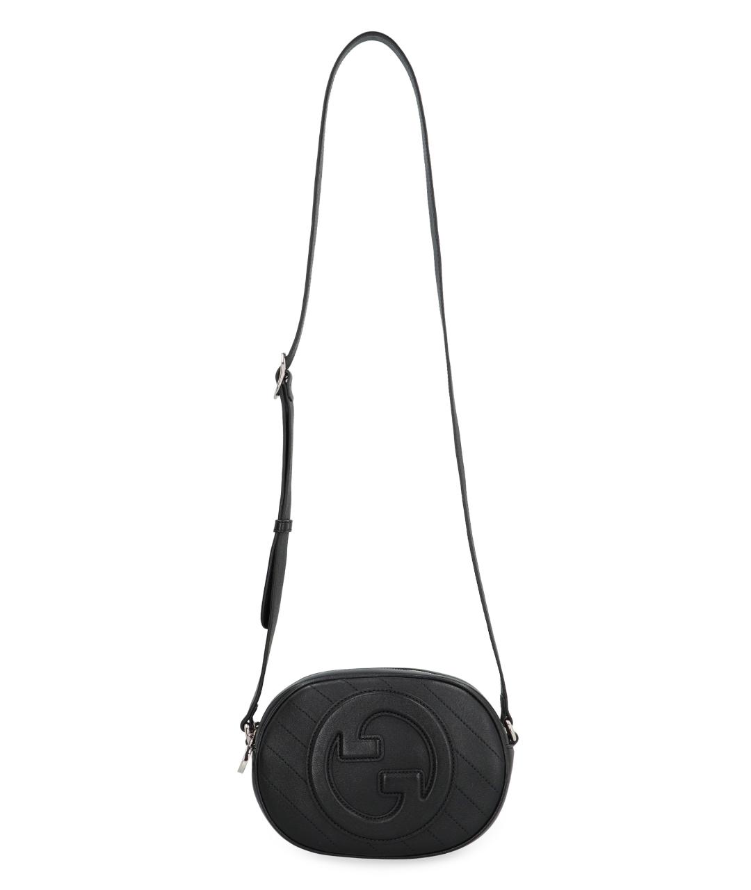 GUCCI Черная кожаная сумка через плечо, фото 5