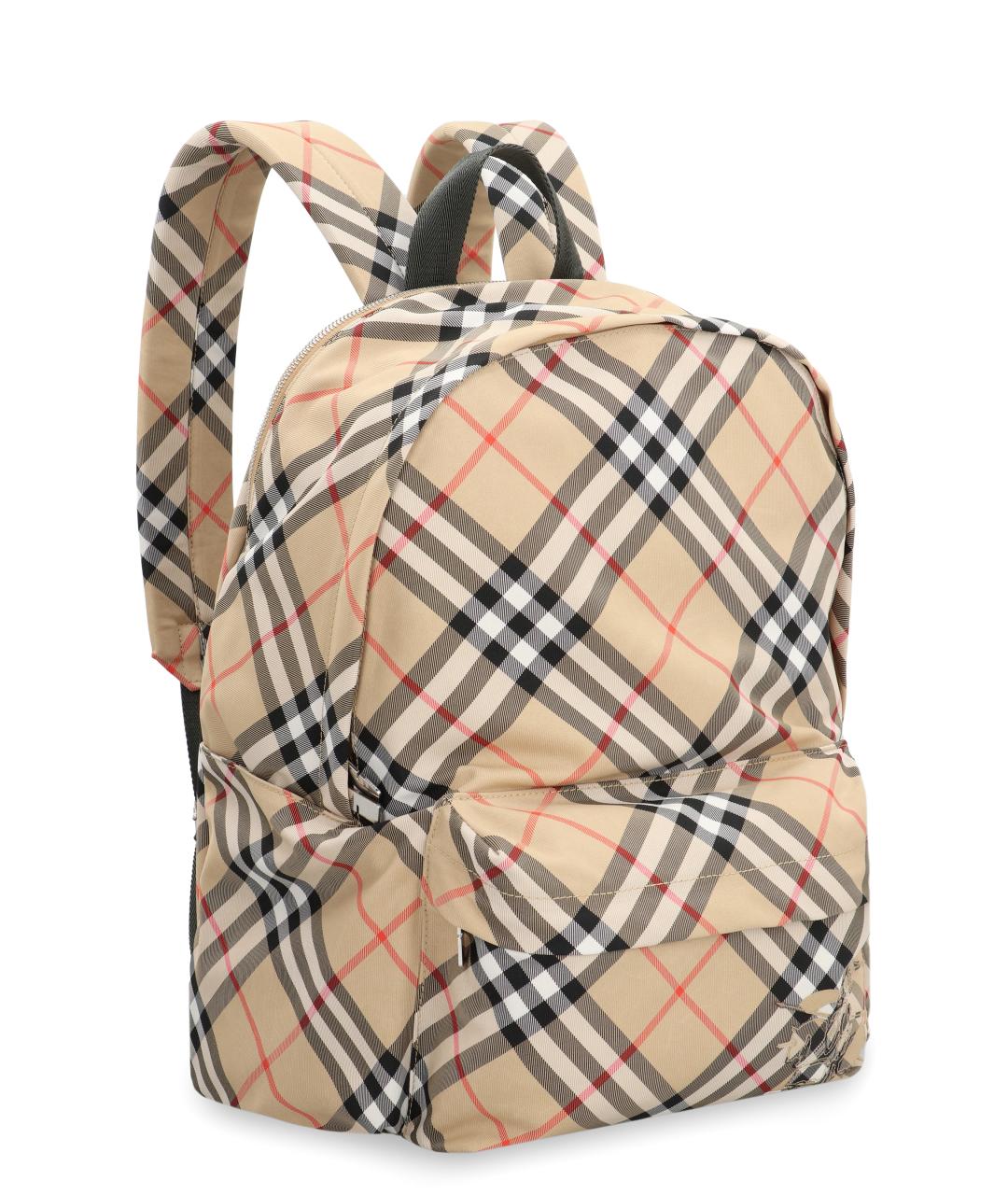 BURBERRY Бежевый синтетический рюкзак, фото 2