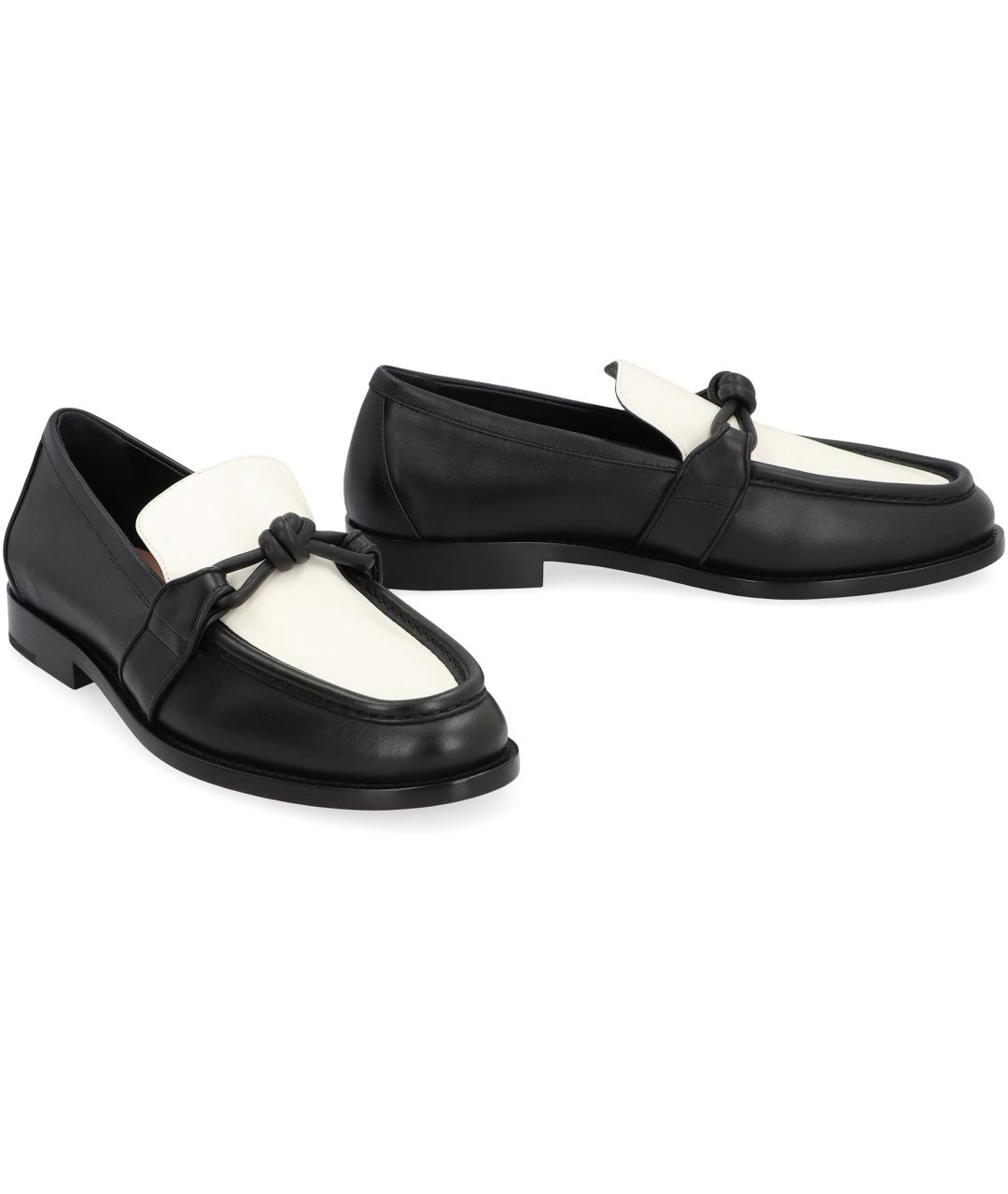 BOTTEGA VENETA Черные кожаные лоферы, фото 3