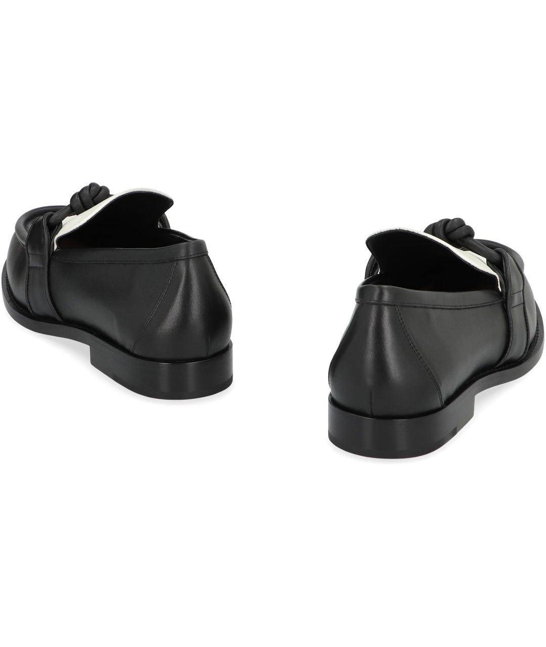 BOTTEGA VENETA Черные кожаные лоферы, фото 4