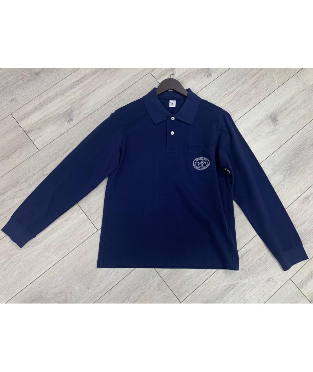 SPORTY AND RICH Темно-синяя спортивная куртка, фото 9