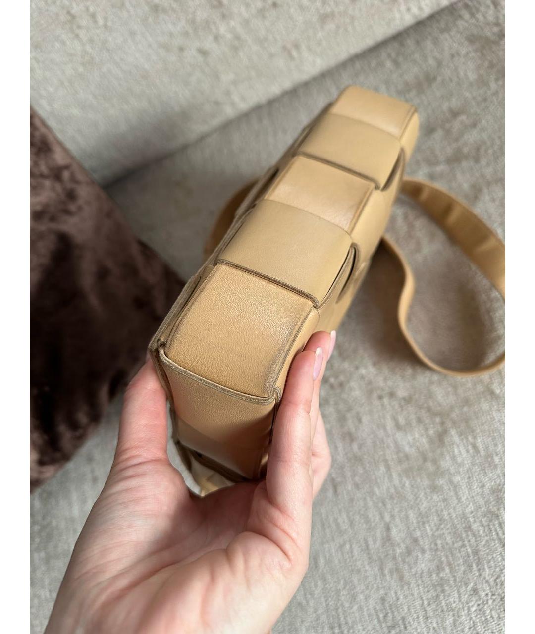 BOTTEGA VENETA Бежевая сумка через плечо, фото 4