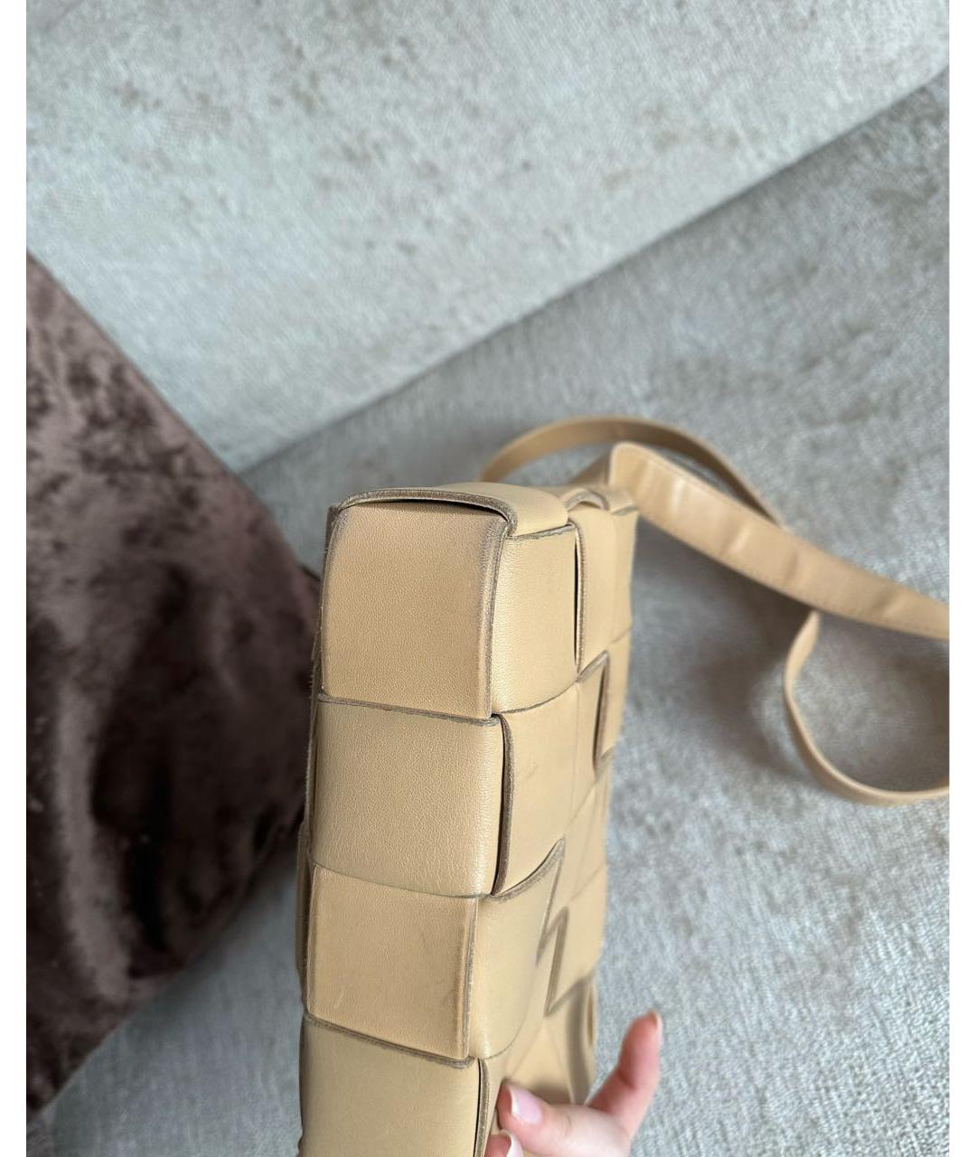 BOTTEGA VENETA Бежевая сумка через плечо, фото 5