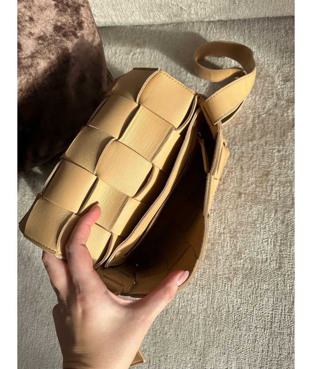 BOTTEGA VENETA Бежевая сумка через плечо, фото 6