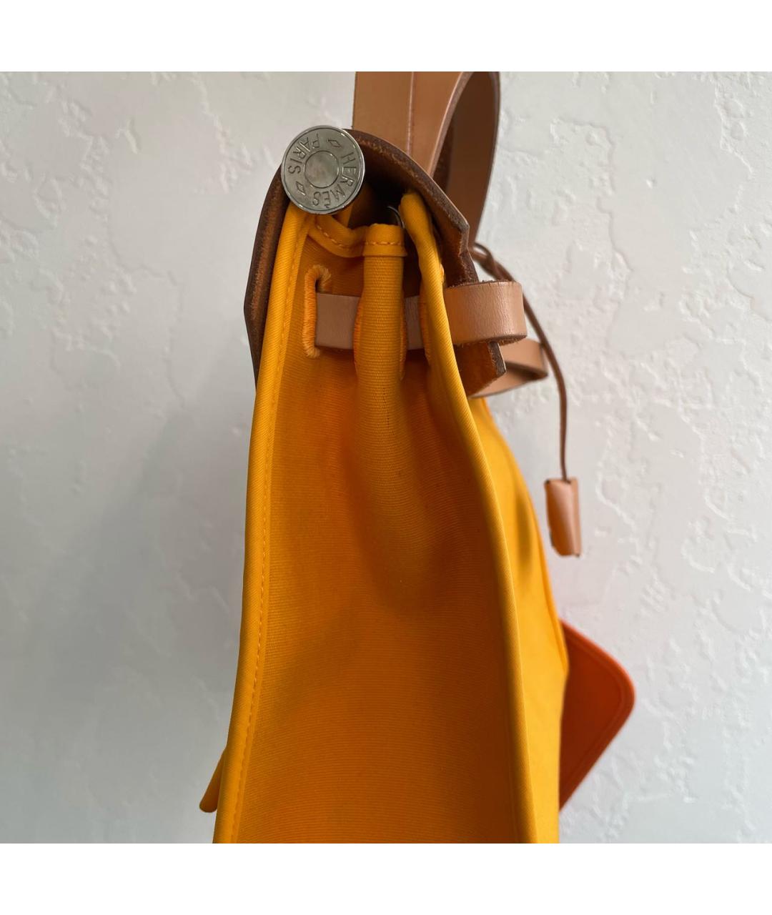 HERMES Желтая сумка через плечо, фото 6