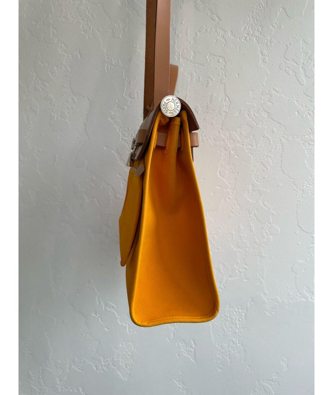 HERMES Желтая сумка через плечо, фото 8