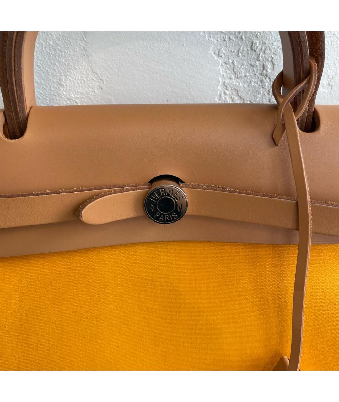 HERMES Желтая сумка через плечо, фото 4