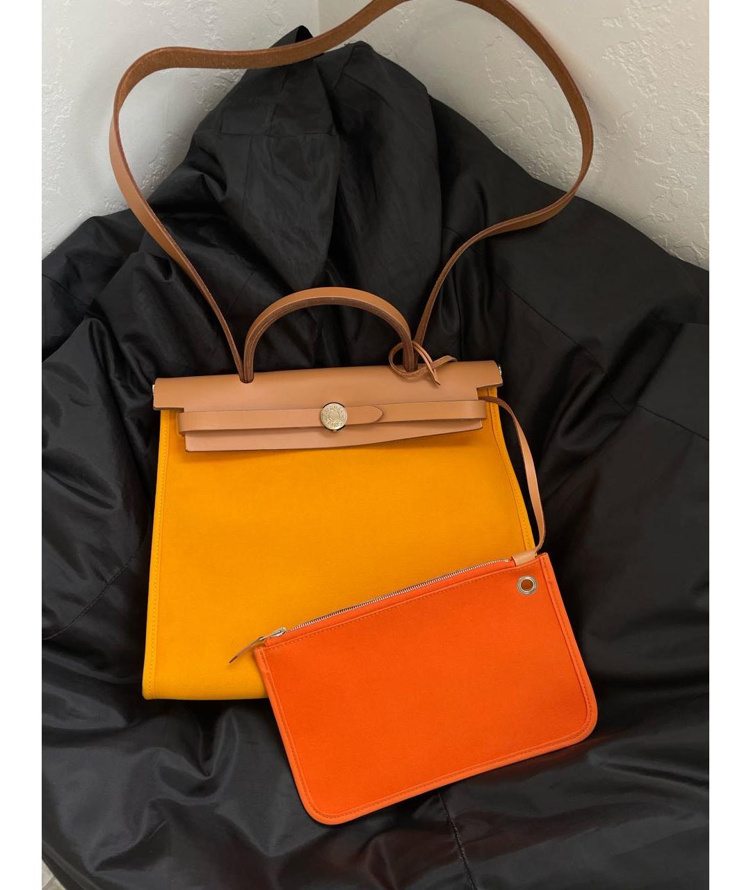 HERMES Желтая сумка через плечо, фото 3