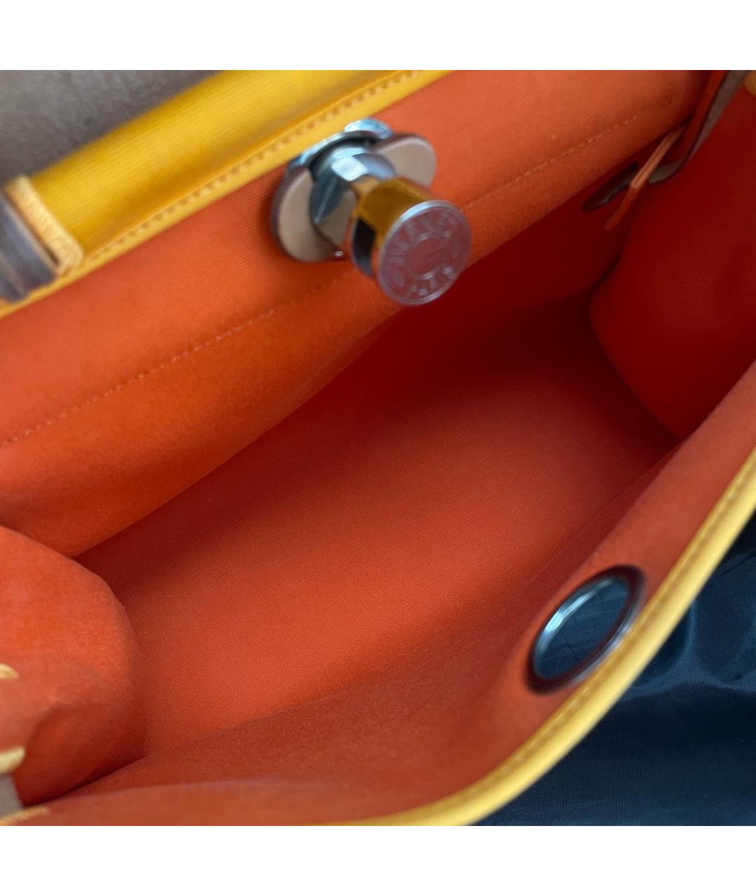 HERMES Желтая сумка через плечо, фото 7