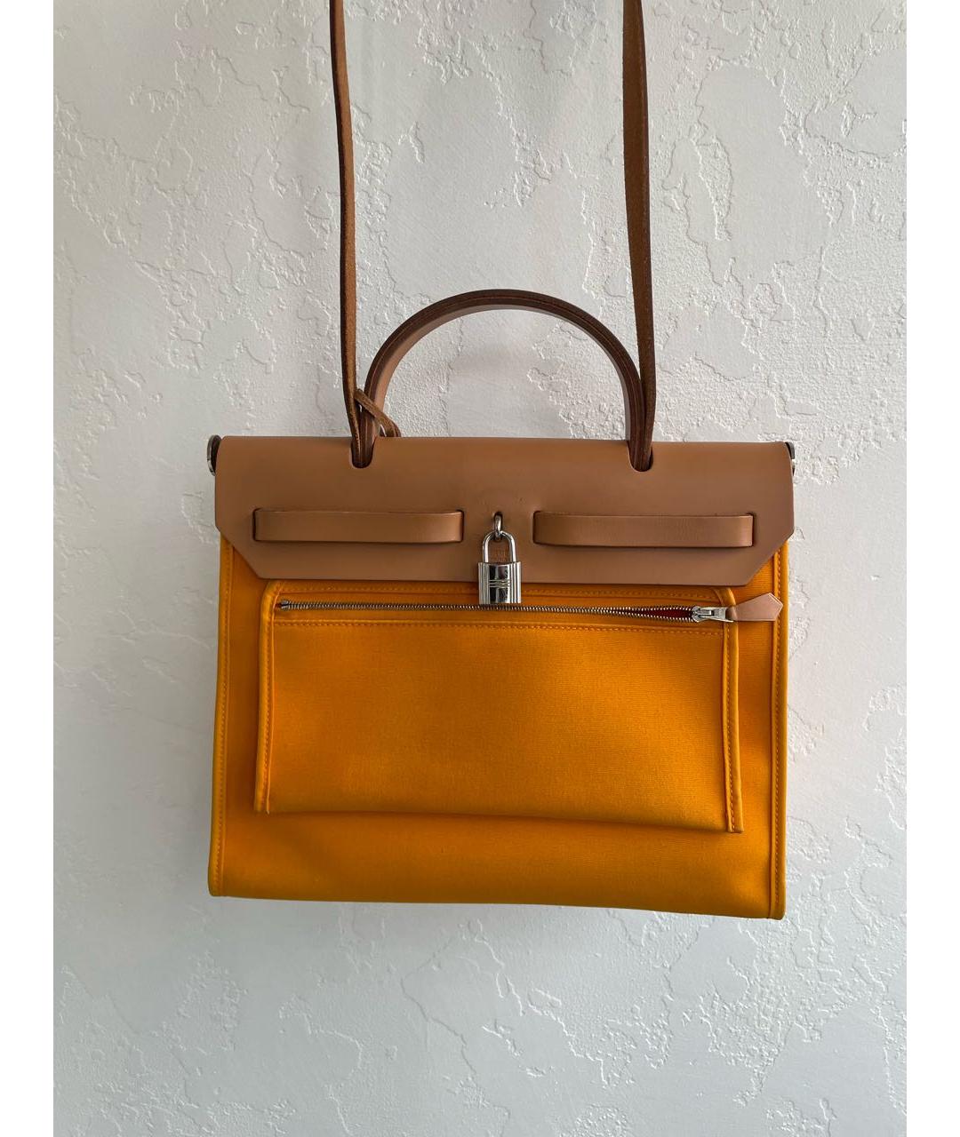 HERMES Желтая сумка через плечо, фото 2