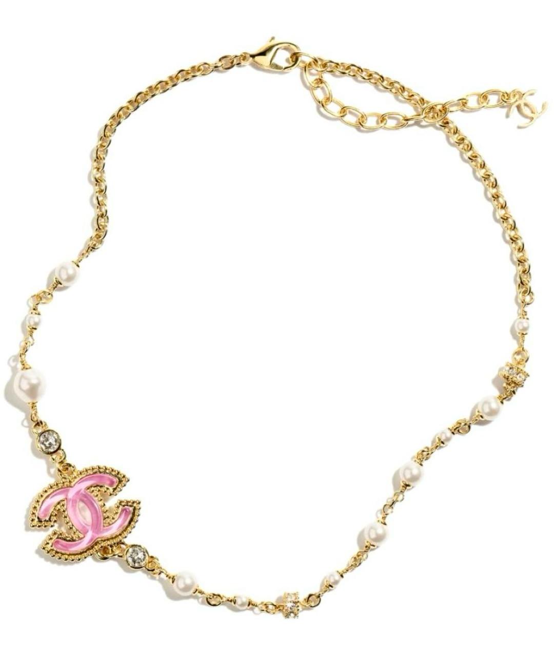 CHANEL Золотое металлическое колье, фото 1
