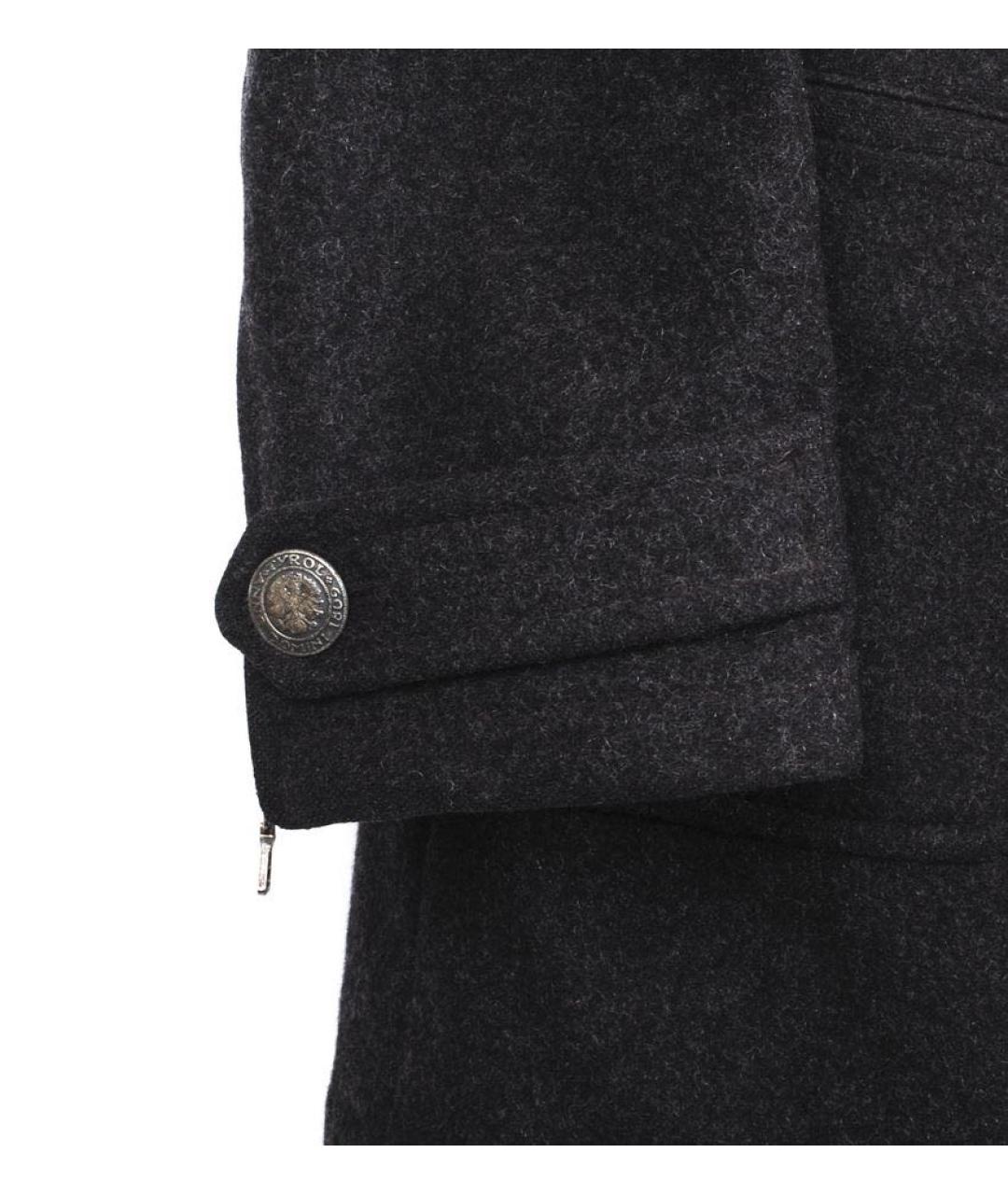 PRADA Антрацитовое шерстяное пальто, фото 8