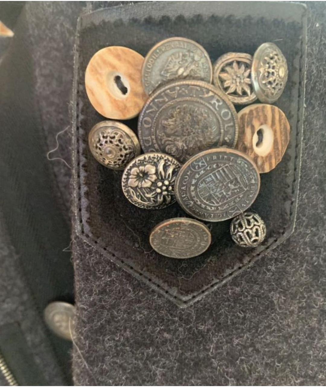 PRADA Антрацитовое шерстяное пальто, фото 4