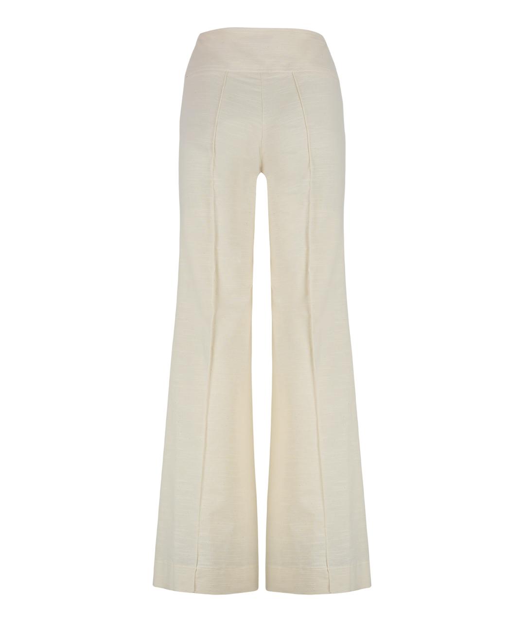 VERSACE JEANS COUTURE Бежевые хлопковые прямые брюки, фото 2