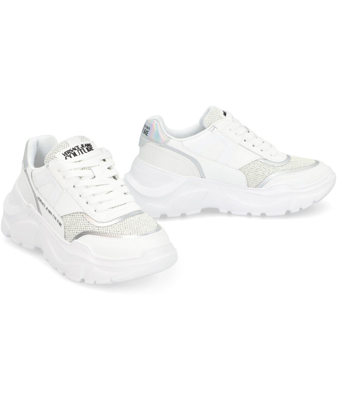 VERSACE JEANS COUTURE Белые синтетические кроссовки, фото 3