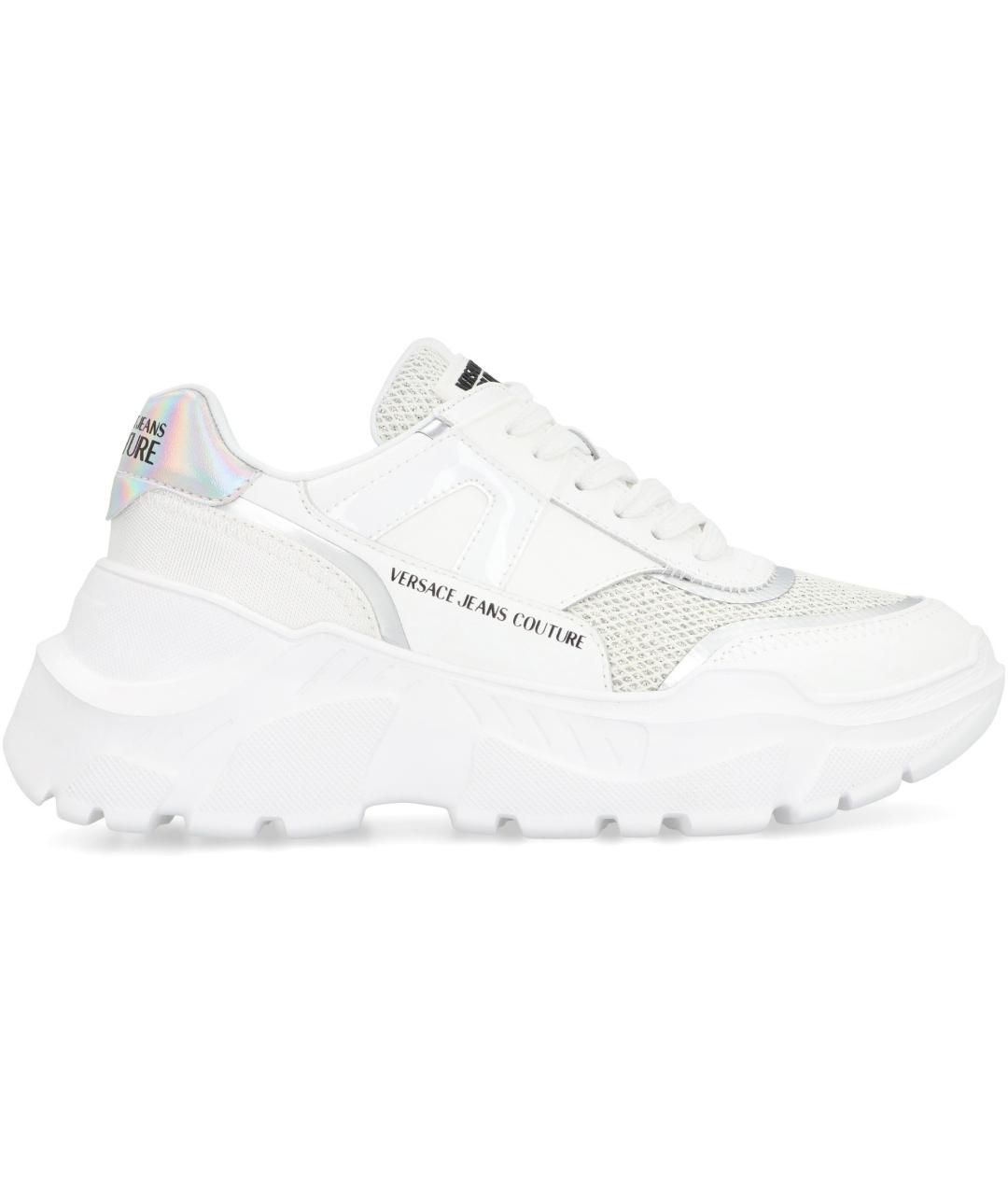 VERSACE JEANS COUTURE Белые синтетические кроссовки, фото 2