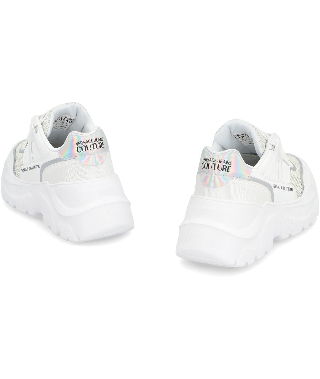 VERSACE JEANS COUTURE Белые синтетические кроссовки, фото 4