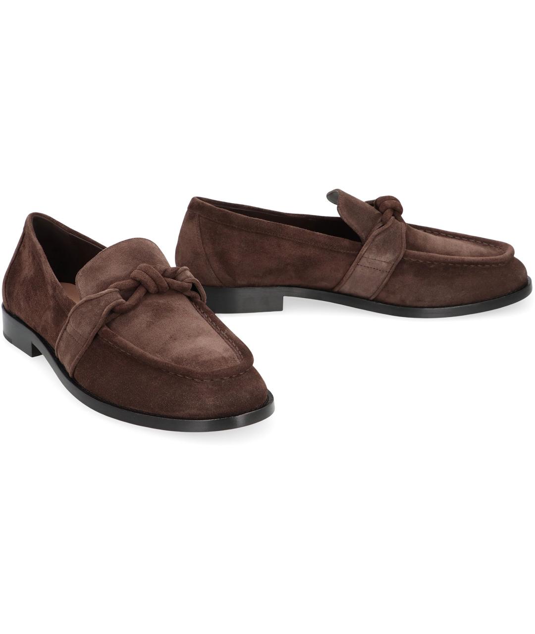 BOTTEGA VENETA Коричневые замшевые лоферы, фото 3