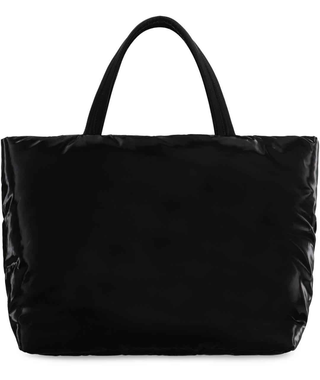 SAINT LAURENT Черная синтетическая сумка тоут, фото 4