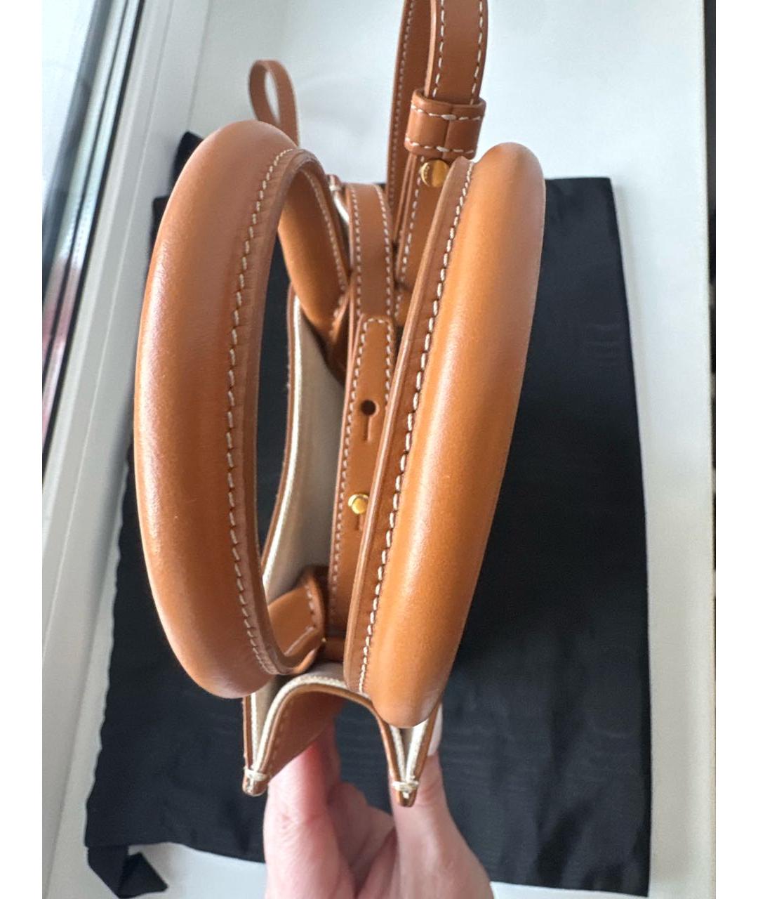 CELINE Белая кожаная сумка тоут, фото 4