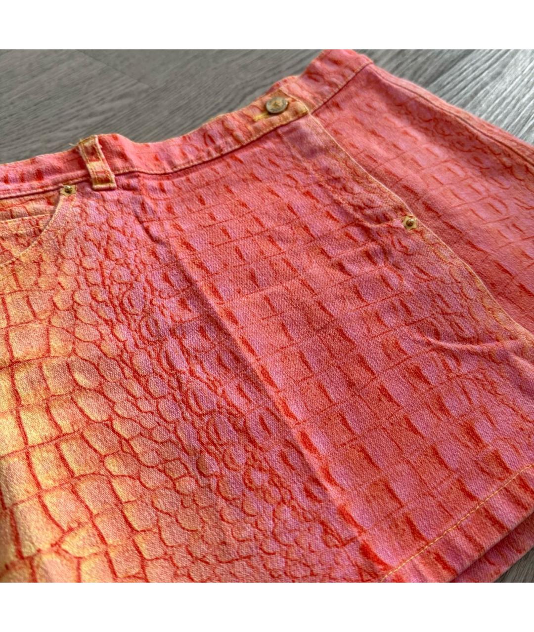 ROBERTO CAVALLI Мульти хлопковая юбка, фото 2