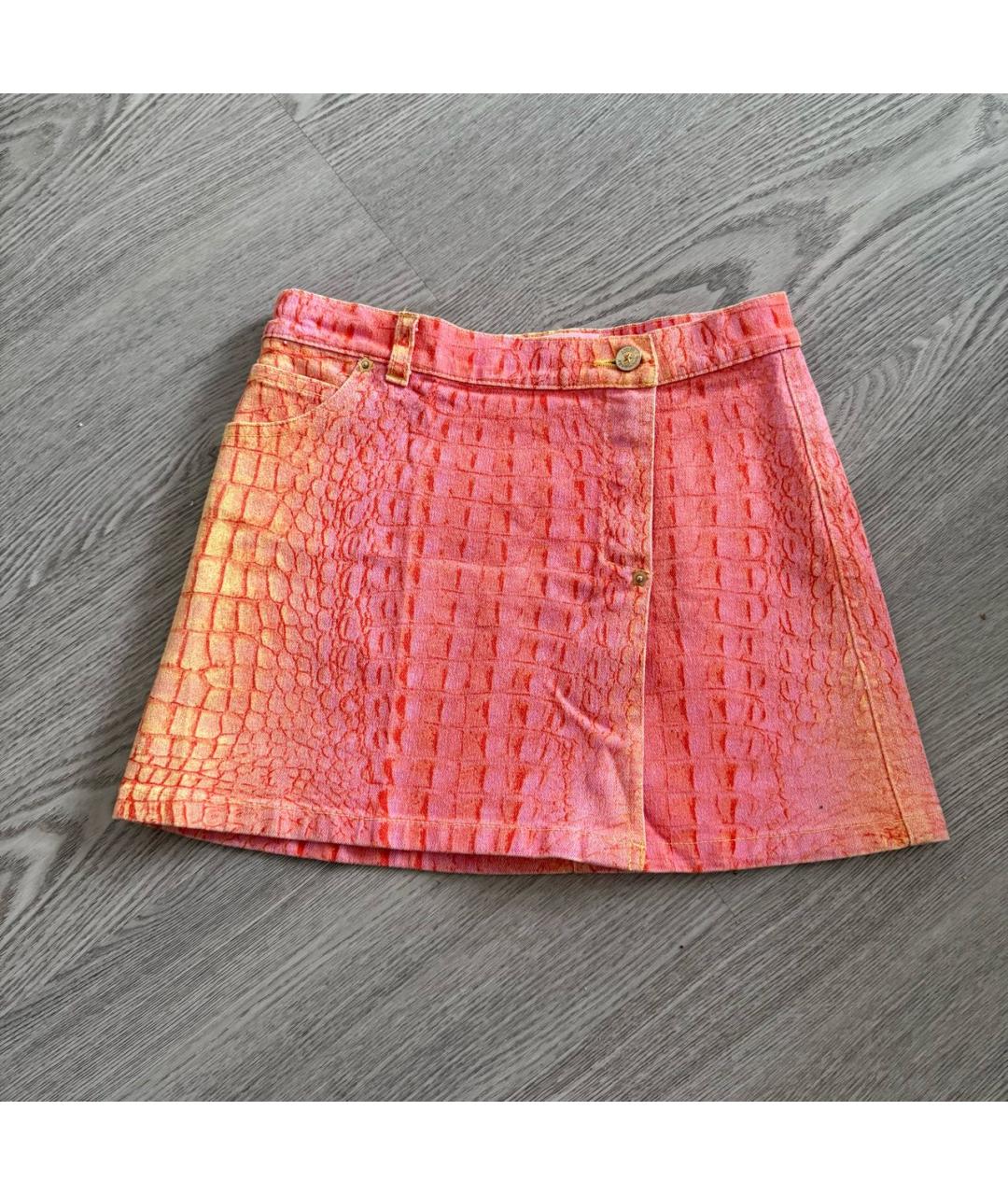 ROBERTO CAVALLI Мульти хлопковая юбка, фото 8