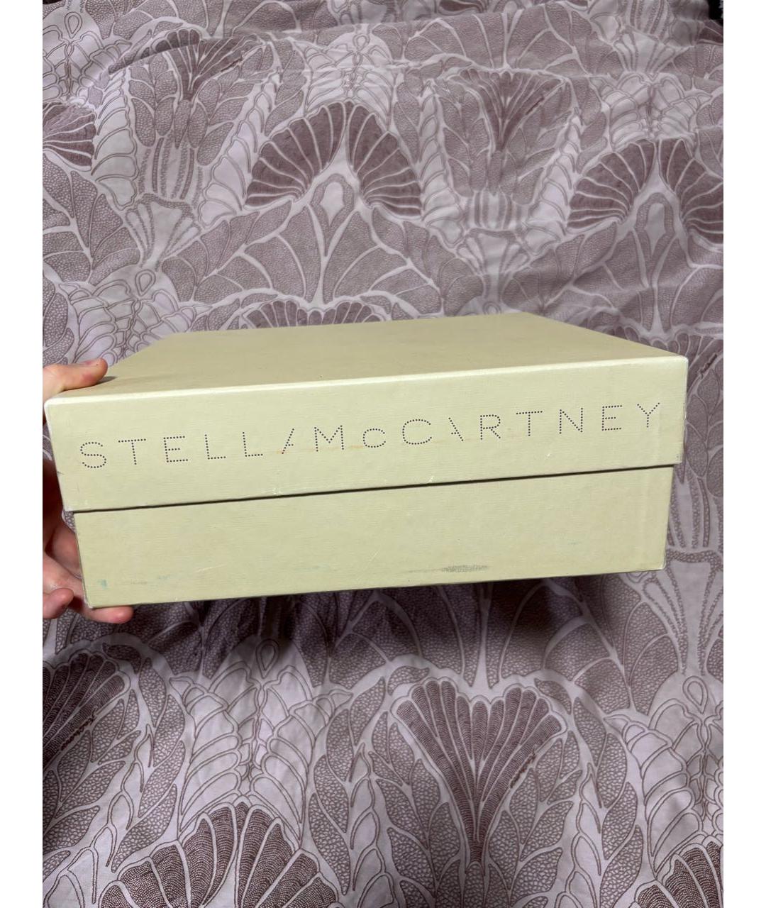 STELLA MCCARTNEY Белые текстильные босоножки, фото 5