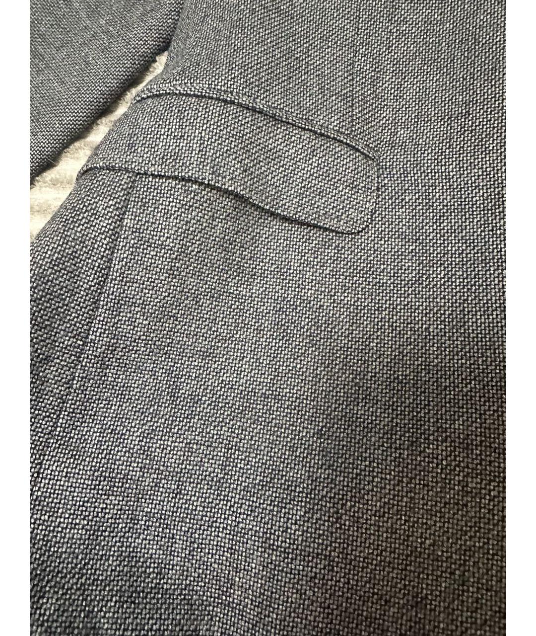 GUCCI Серый шерстяной пиджак, фото 8