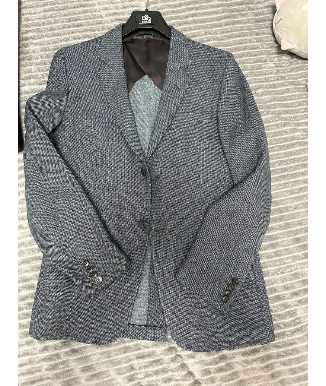 GUCCI Серый шерстяной пиджак, фото 3