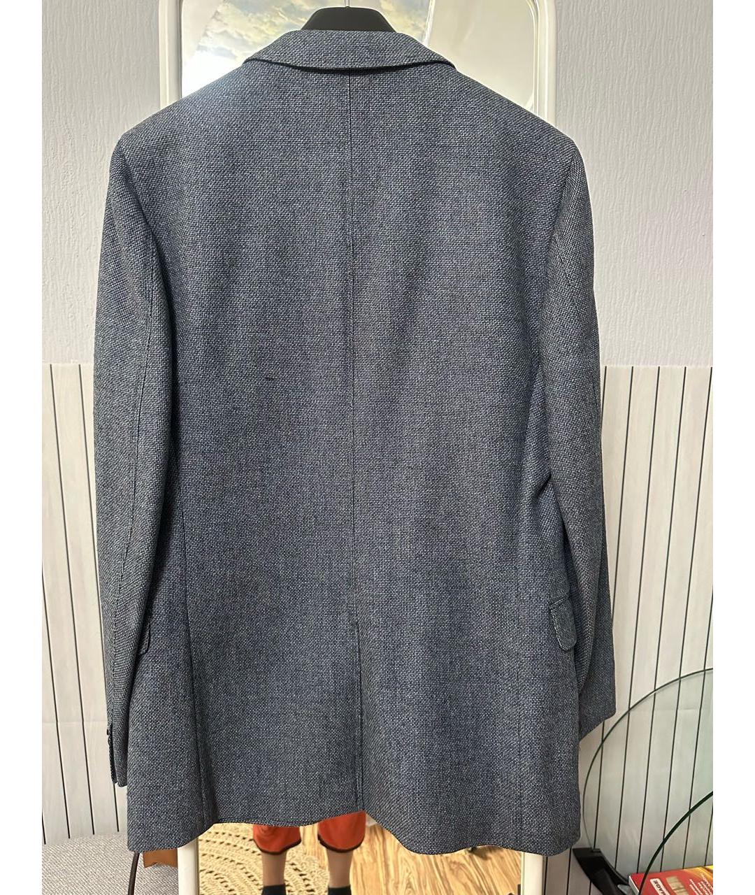 GUCCI Серый шерстяной пиджак, фото 2